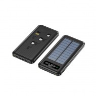 Зовнішній акумулятор (павербанк) із сонячною батареєю Huarigor HAPB-004 Solar Power Bank 20000мАг