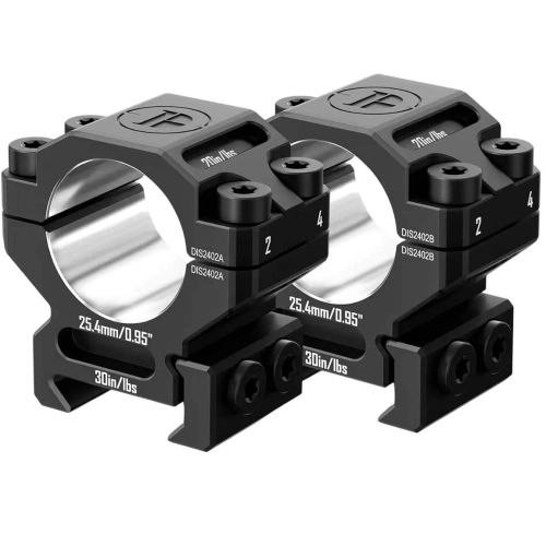 Кільця DISCOVERY OPTICS 7075 (25.4 ММ) LOW НА WEAVER/PICATINNY. ВН – 11.3 мм