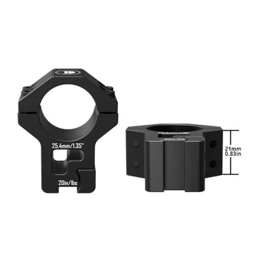 Кільця DISCOVERY OPTICS (25.4 мм) HIGH на планку ластівчин хвіст. ВН - 19 мм Кільця DISCOVERY OPTICS (25.4 мм) HIGH на планку ластівчин хвіст. ВН - 19 мм