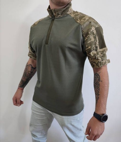 Тактична футболка UBACS TTX мультикам олива