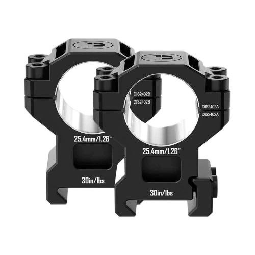 Кільця DISCOVERY SCOPE MOUNT RINGS 7075AL (25.4 мм) MEDIUM на PICATINNY. ВН - 19.3 м