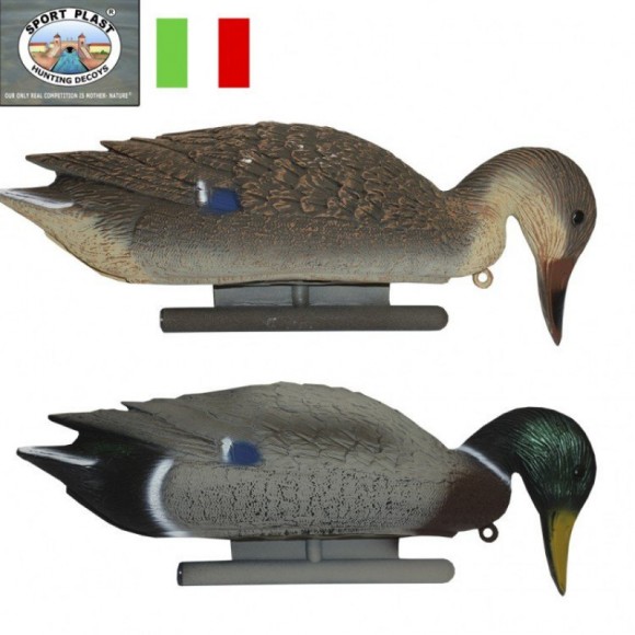 Чучела кормящейся кряквы: утка и селезень (FE 1003US)