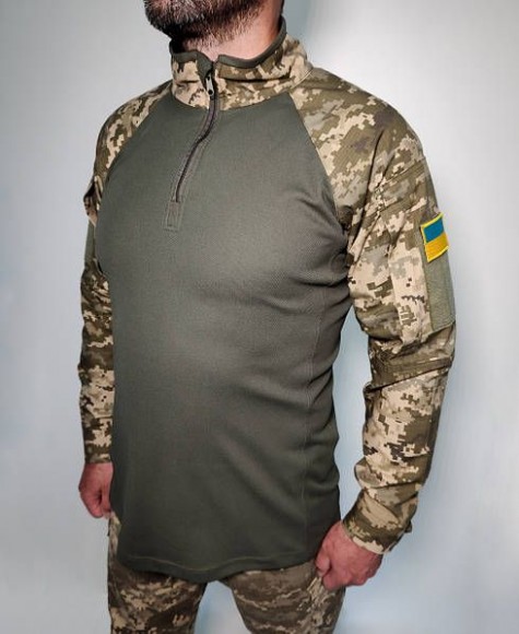 Тактична сорочка UBACS LeRoy піксель олива