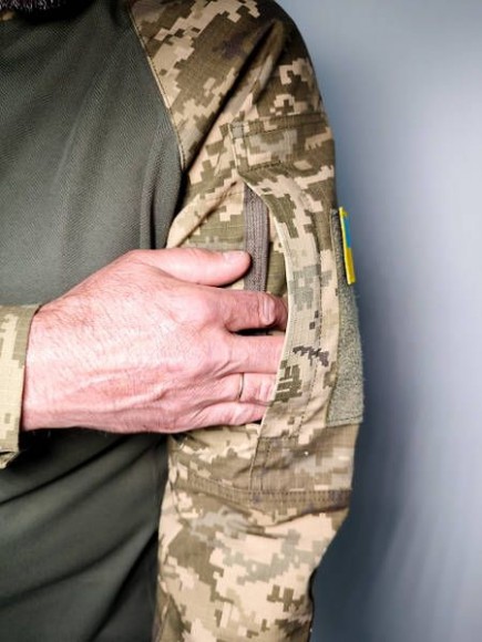 Тактична сорочка UBACS LeRoy піксель олива