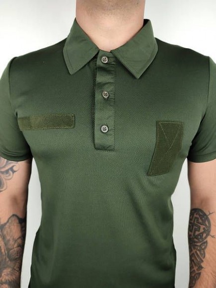 Футболка Поло Coolmax LeRoy олива