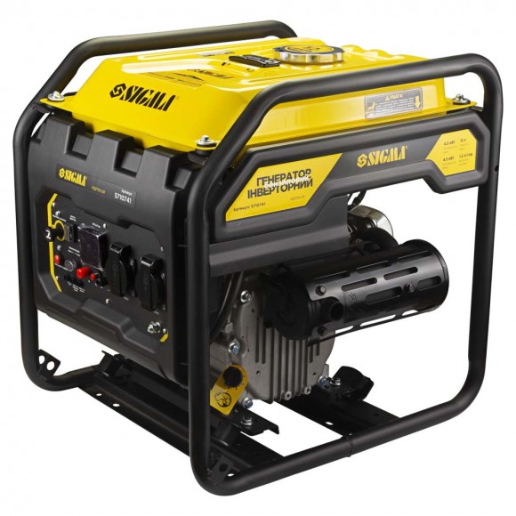 Генератор інверторний бензиновий 2.0/2.5кВт 12л 4-х тактний ручний запуск SIGMA (5710721)