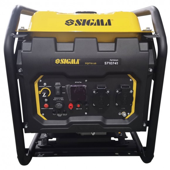 Генератор інверторний бензиновий 2.0/2.5кВт 12л 4-х тактний ручний запуск SIGMA (5710721)