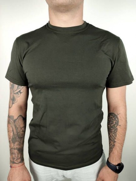 Футболка НГУ Хаки (эластичная, хлопок + полиэстер)