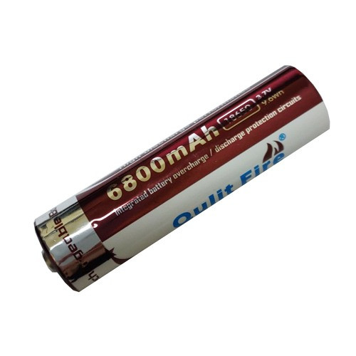 Акумулятор 18650, Qulit Fire (X-Balog), 6800mAh, 3.7V, коричневий