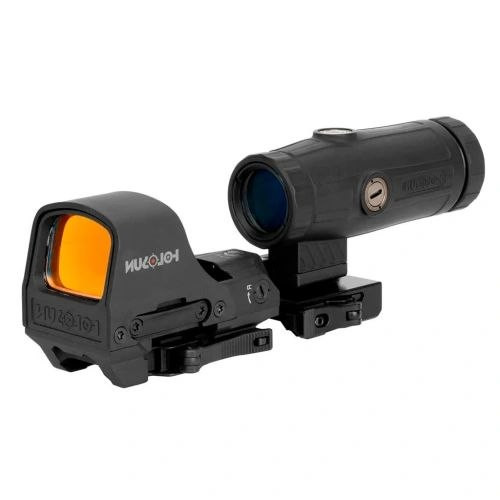 Коліматорний приціл HOLOSUN HS510C 2 MOA швидкознімний + збільшувачHOLOSUN HM3X 3X