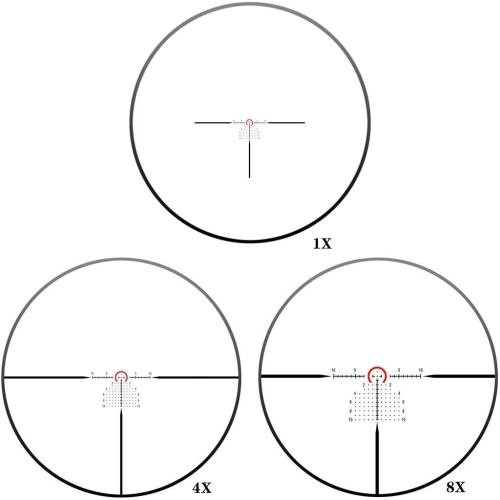 Приціл DISCOVERY OPTICS ED-AR 1-8X24 SFIR FFP (34 мм, з підсвічуванням) Приціл DISCOVERY OPTICS ED-AR 1-8X24 SFIR FFP (34 мм, з підсвічуванням)