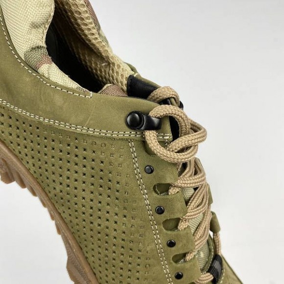 Кросівки військові літні олива + піксель 22093П