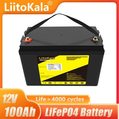 Акумулятор LiFePO4, LiitoKala, 12V 100Ah, BMS smart