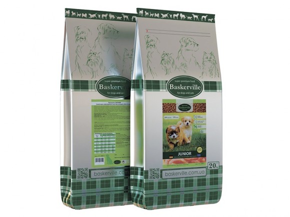 Сухий корм для цуценят та молодих собак Baskerville Junior 7.5-20kg