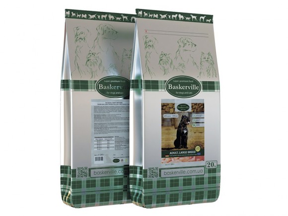 Сухий корм для дорослих собак великих порід Baskerville Adult Large Breed 7,5-20 кг