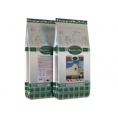Сухий корм преміум класу для дорослих собак з чутливим травленням Baskerville Sensitive 7,5-20 кг