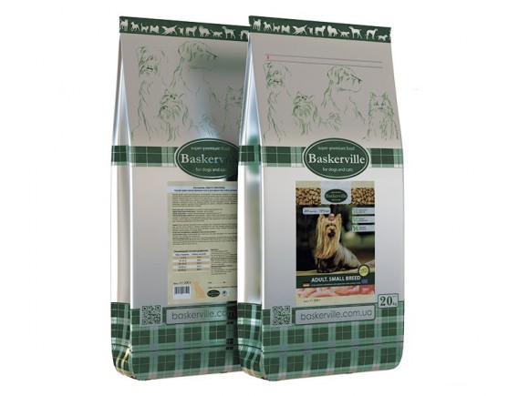 Сухий корм преміум класу для дорослих собак дрібних порід Baskerville Small Breed 4-7,5-20 кг