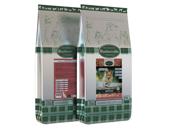Сухий корм преміум класу для дорослих активних собак Baskerville HF Active. 7,5-20 кг