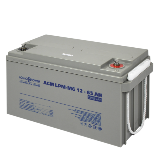 Акумуляторна батарея LogicPower LPM-MG 12В 65Aг