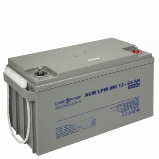 Акумуляторна батарея LogicPower LPM-MG 12В 65Aг