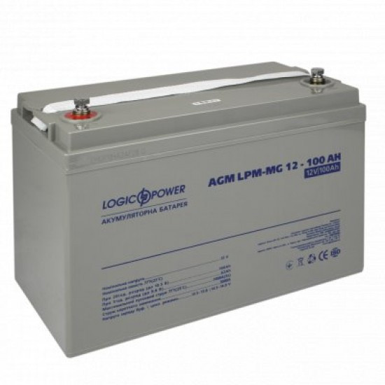 Акумуляторна батарея LogicPower LPM-MG 12В 100Aг