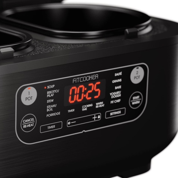 Мультиварка-рисоварка з двома чашами FITCOOKER сувід, 3 л, 10 програм