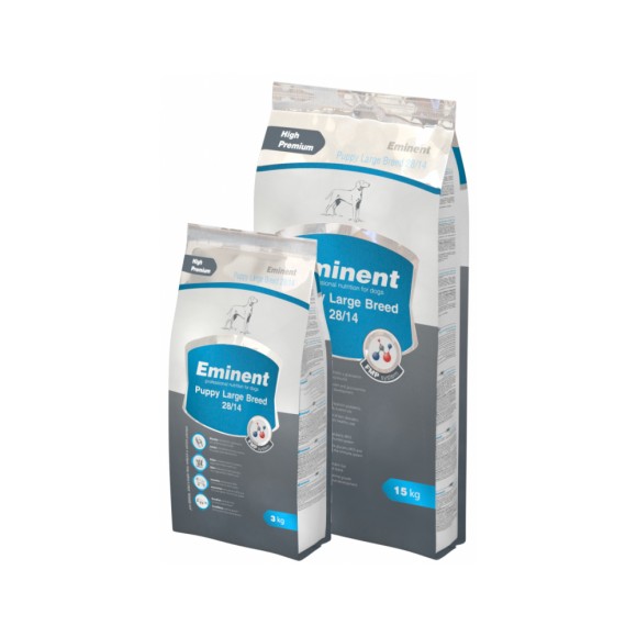 Сухой полнорационный корм для щенков крупных пород Eminent Puppy Large Breed 28/14