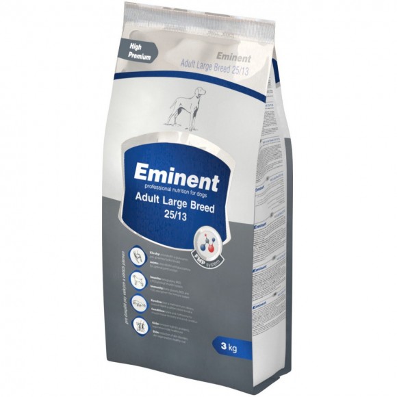 Сухой полнорационный корм для взрослых собак крупных пород Eminent Adult Large Breed 25/13