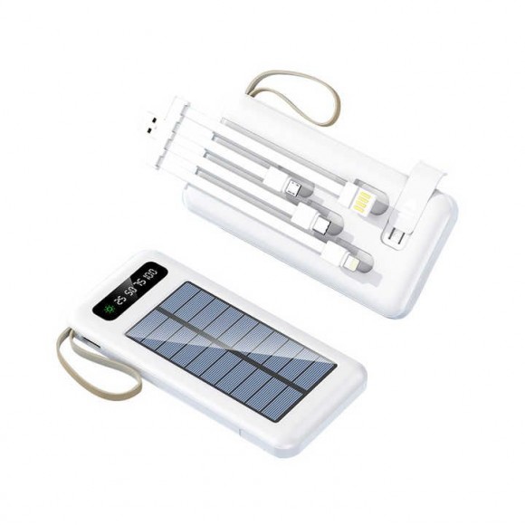 Зовнішній акумулятор (павербанк) із сонячною батареєю Huarigor HAPB-004 Solar Power Bank 20000мАг Зовнішній акумулятор (павербанк) із сонячною батареєю Huarigor HAPB-004 Solar Power Bank 20000мАг