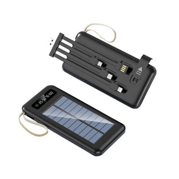 Зовнішній акумулятор (павербанк) із сонячною батареєю Huarigor HAPB-004 Solar Power Bank 20000мАг Зовнішній акумулятор (павербанк) із сонячною батареєю Huarigor HAPB-004 Solar Power Bank 20000мАг
