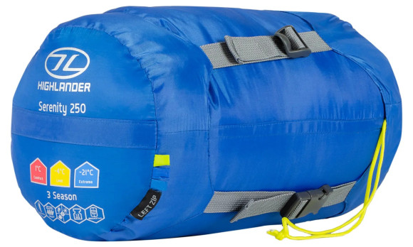 Спальний мішок Highlander Serenity 250/-4°C Blue Left (SB185-BL) Спальний мішок Highlander Serenity 250/-4°C Blue Left (SB185-BL)