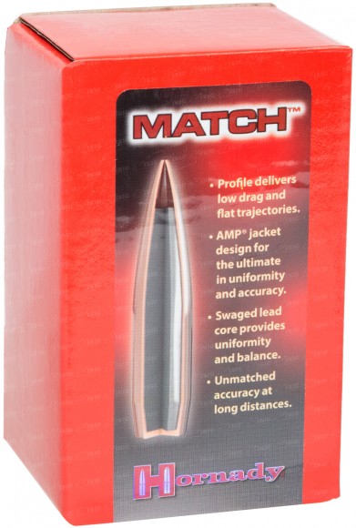 Пуля Hornady BTHP . 30 168 гр (100 шт)