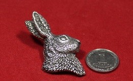 Значок "Голова зайца" (А43)