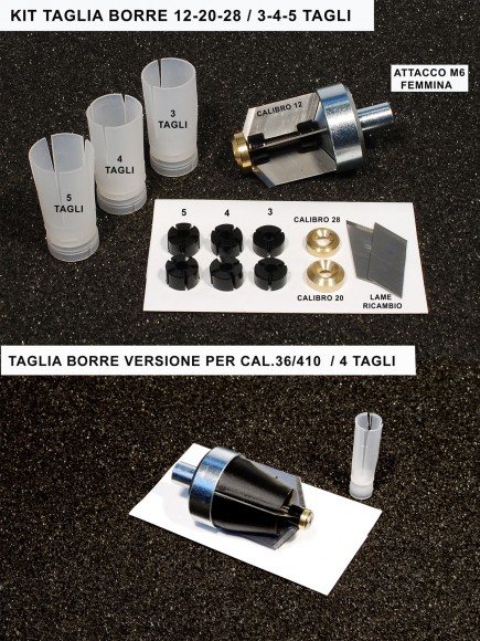 Набор для резки OMV Wad slitter Taglia Borre Kit 12ga & 20ga 3-4-5 petals
