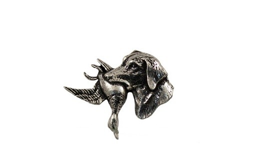 Значок "Лабрадор с уткой" (А25)