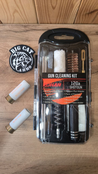 Польовий тактичний набір для чистки гладкоствольної зброї 12-го калібру.