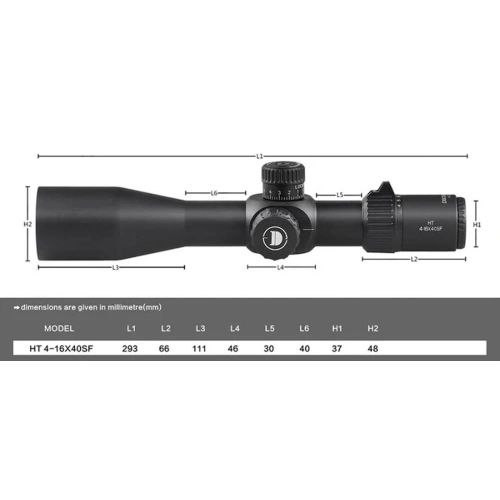 Приціл DISCOVERY OPTICS HT 4-16X40SF FFP (30 мм, без підсвічування) Приціл DISCOVERY OPTICS HT 4-16X40SF FFP (30 мм, без підсвічування)