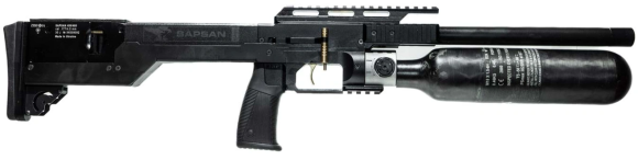 Пневматична гвинтівка (PCP) ZBROIA Sapsan TAC-MC 450/480 (кал. 4,5 мм, чорний)