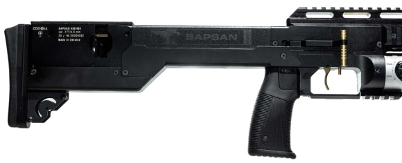 Пневматична гвинтівка (PCP) ZBROIA Sapsan TAC-MC 450/480 (кал. 4,5 мм, чорний)