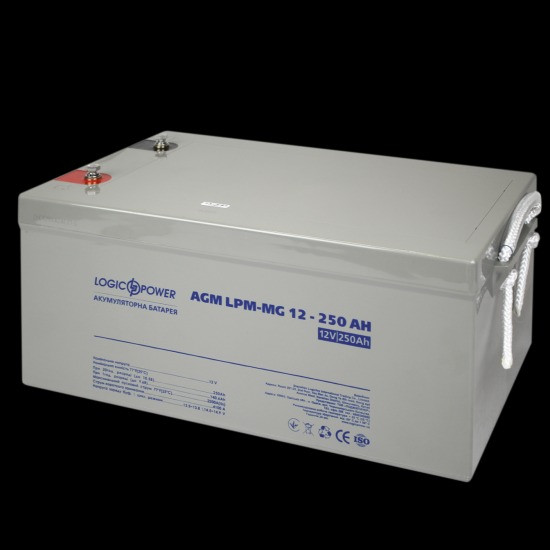Акумуляторна батарея LogicPower LPM-MG 12В 250 Aг