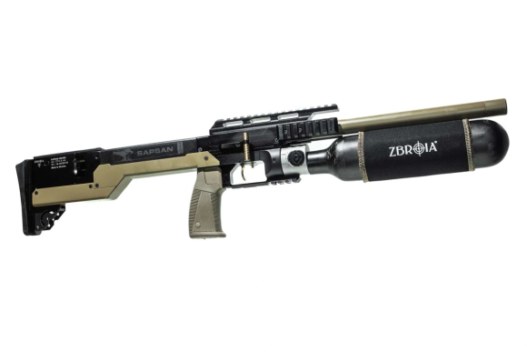 Пневматична гвинтівка (PCP) ZBROIA Sapsan TAC-MC 450/480 (кал. 4,5 мм, coyote)