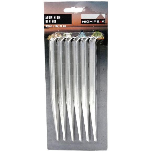 Кілки High Peak Alloy V-Peg 18,5 см 6 шт. Silver (42225) Кілки High Peak Alloy V-Peg 18,5 см 6 шт. Silver (42225)