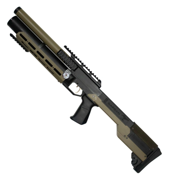 Гвинтівка пневматична (PCP) ZBROIA Sapsan TAC-M 450/220 (кал. 4,5 мм, coyote)