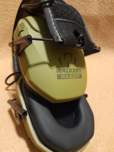 Захисні активні навушники Walkers Razor Slim Olive "Patriot"