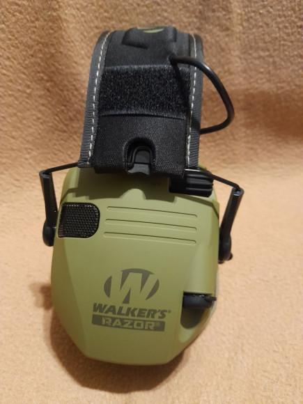 Захисні активні навушники Walkers Razor Slim Olive "Patriot"
