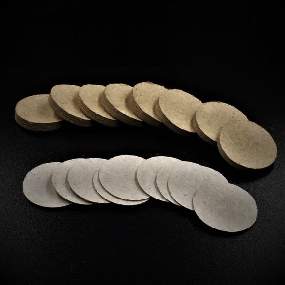 Картонні прокладки на порох та дріб (50 шт. на порох, 50 шт. на дріб)