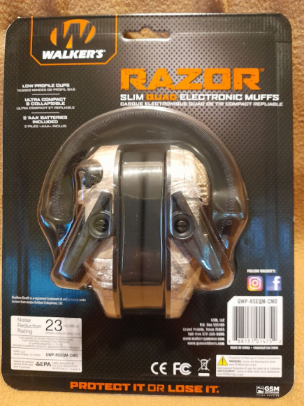 Захисні активні навушники Walkers Razor Quad Xtra Camo